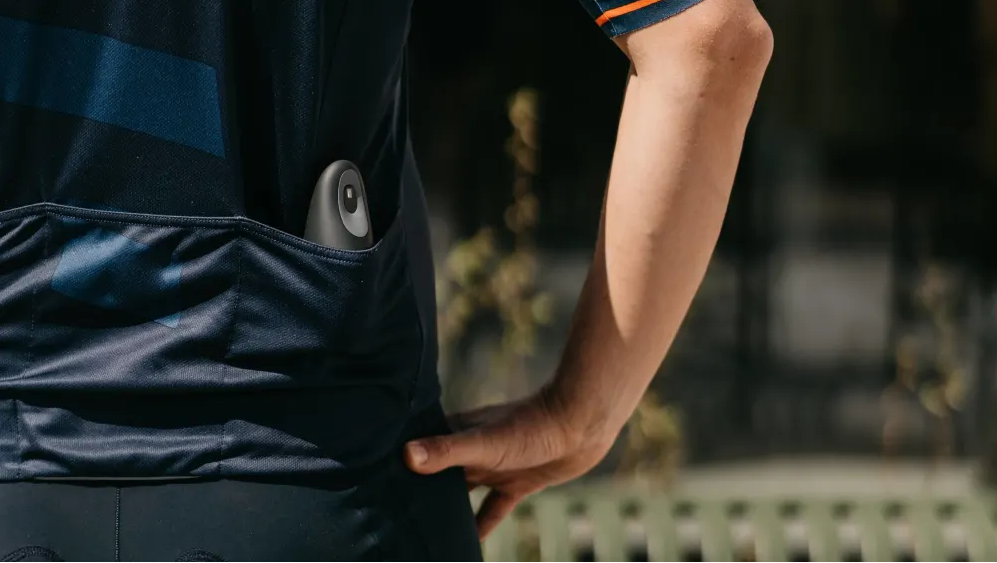 Man with breathwork device